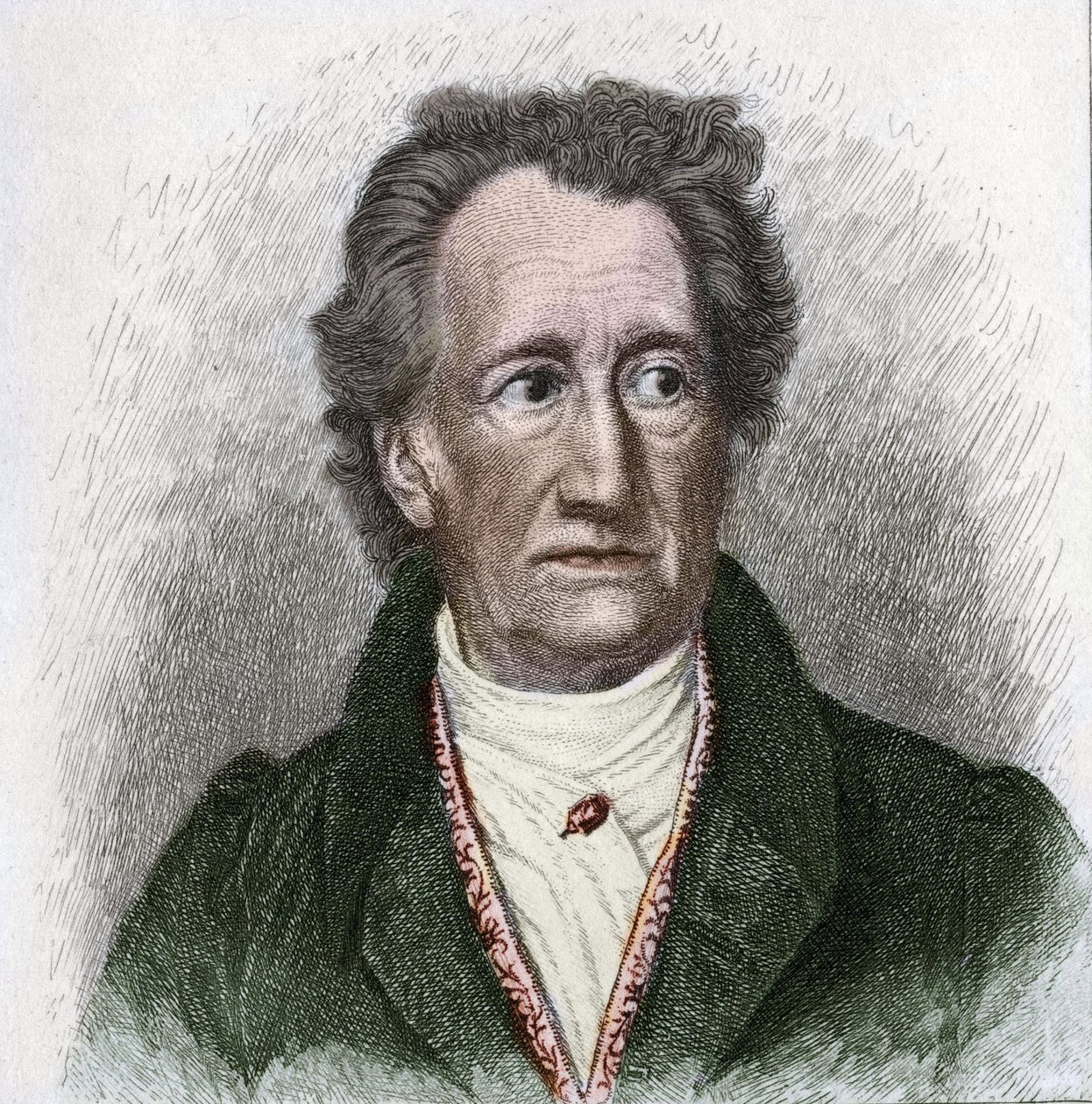Portret Johanna Wolfganga Goethego (1749 - 1832), niemieckiego pisarza autorstwa Unknown artist