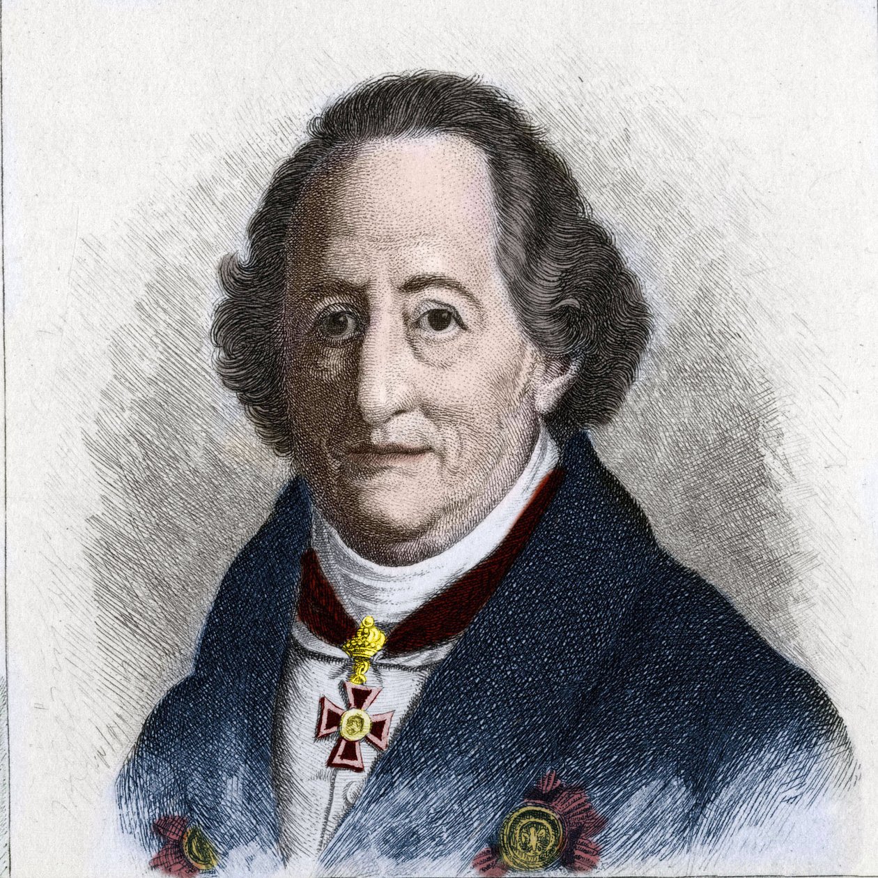 Portret Johanna Wolfganga Goethego (1749 - 1832), niemieckiego pisarza autorstwa Unknown artist