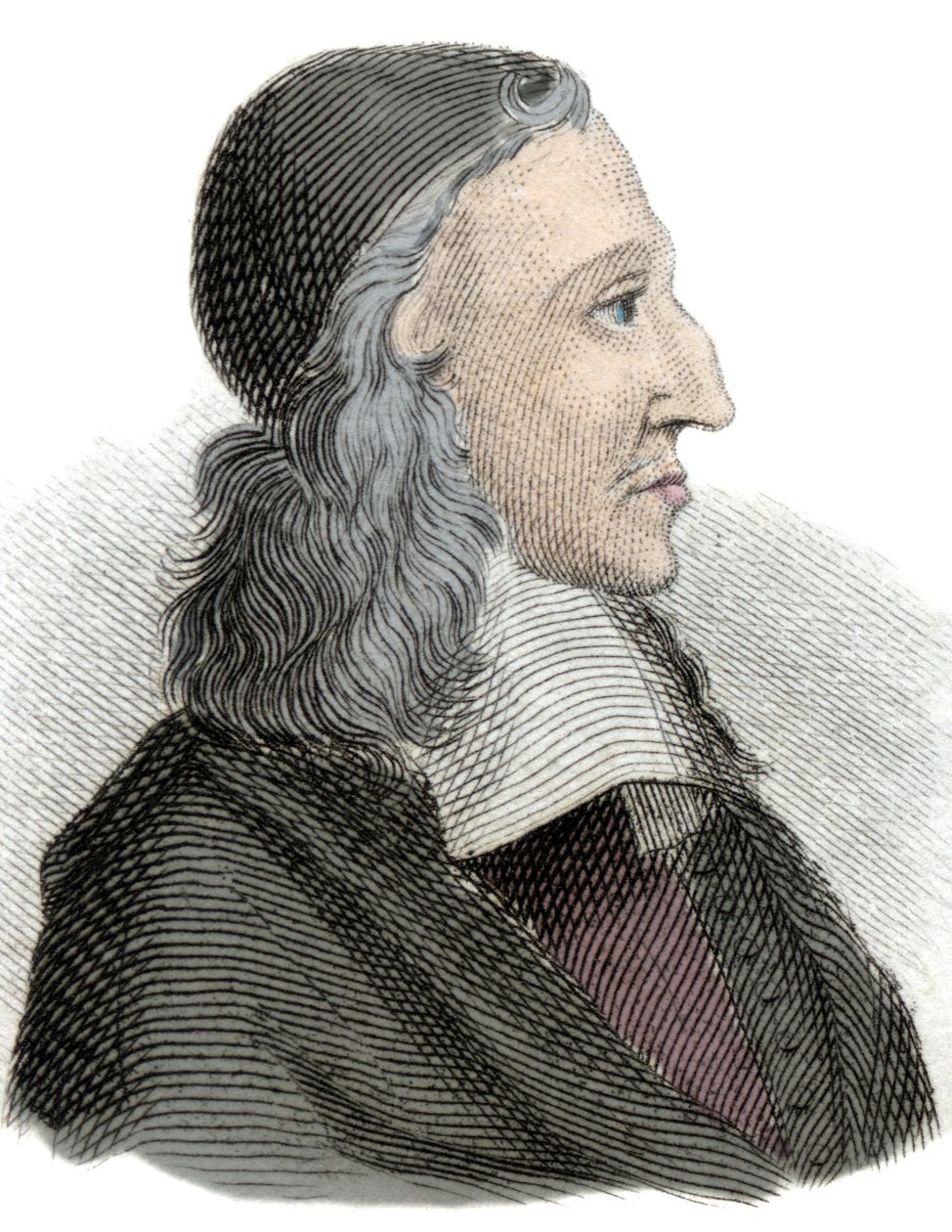 Portret Johana de Witta (Jean de Witt) (1625-1672) Holenderski polityk, ekonomista i matematyk Grawerowanie XIX wieku. autorstwa Unknown artist