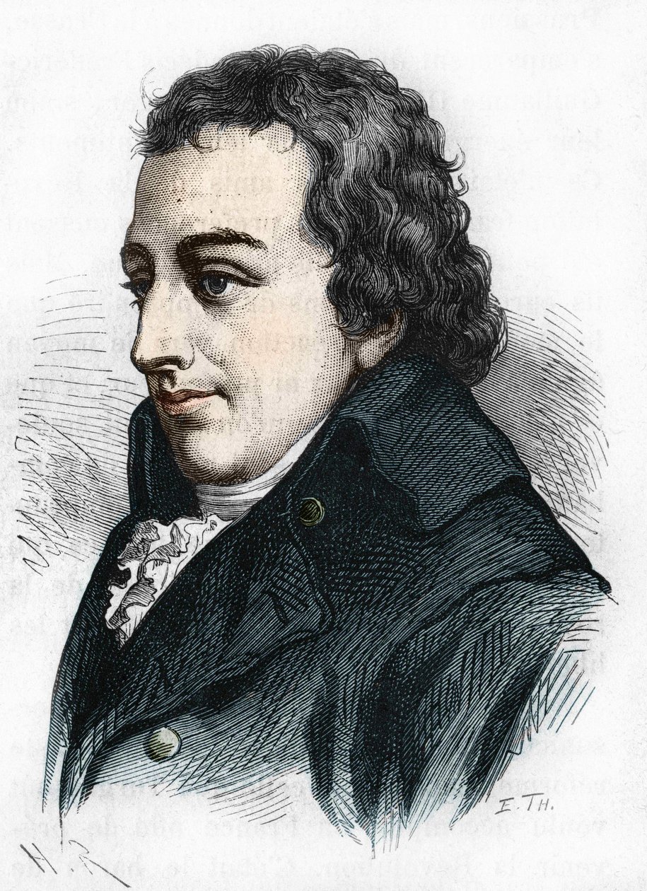 Portret Johanna Gottlieba Fichtego. filozof niemiecki (1762-1814). autorstwa Unknown artist