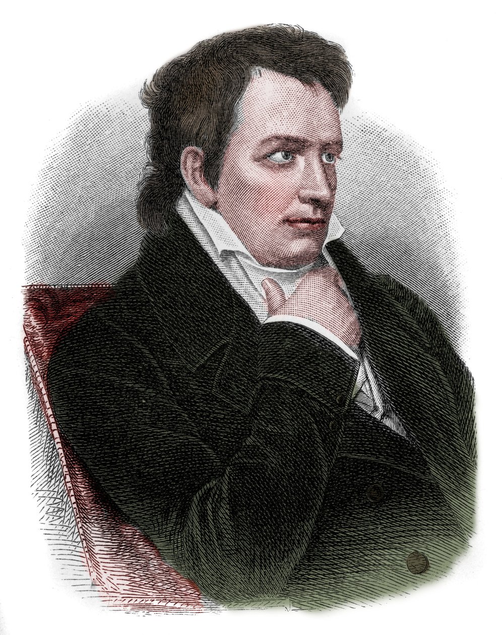 Portret Johanna Ludwiga Tiecka (1773-1853), niemieckiego poety, tłumacza, wydawcy, powieściopisarza i krytyka ruchu romantycznego. autorstwa Unknown artist