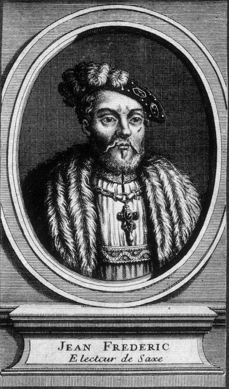 Portret Jana - Fryderyk Wspaniały, elektor saski (1503 - 1554) - b.d. autorstwa Unknown artist
