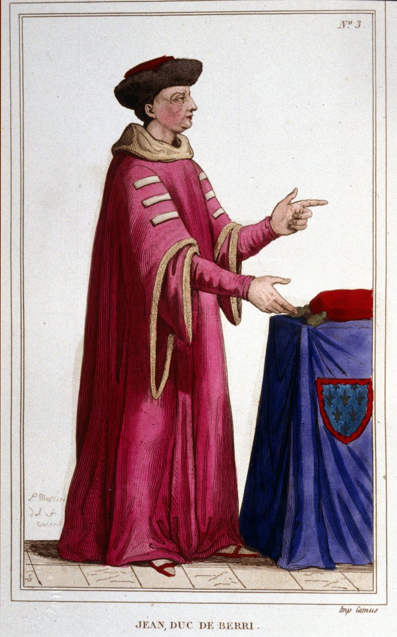 Portret Jana, księcia Berri (1340-1416). autorstwa Unknown artist
