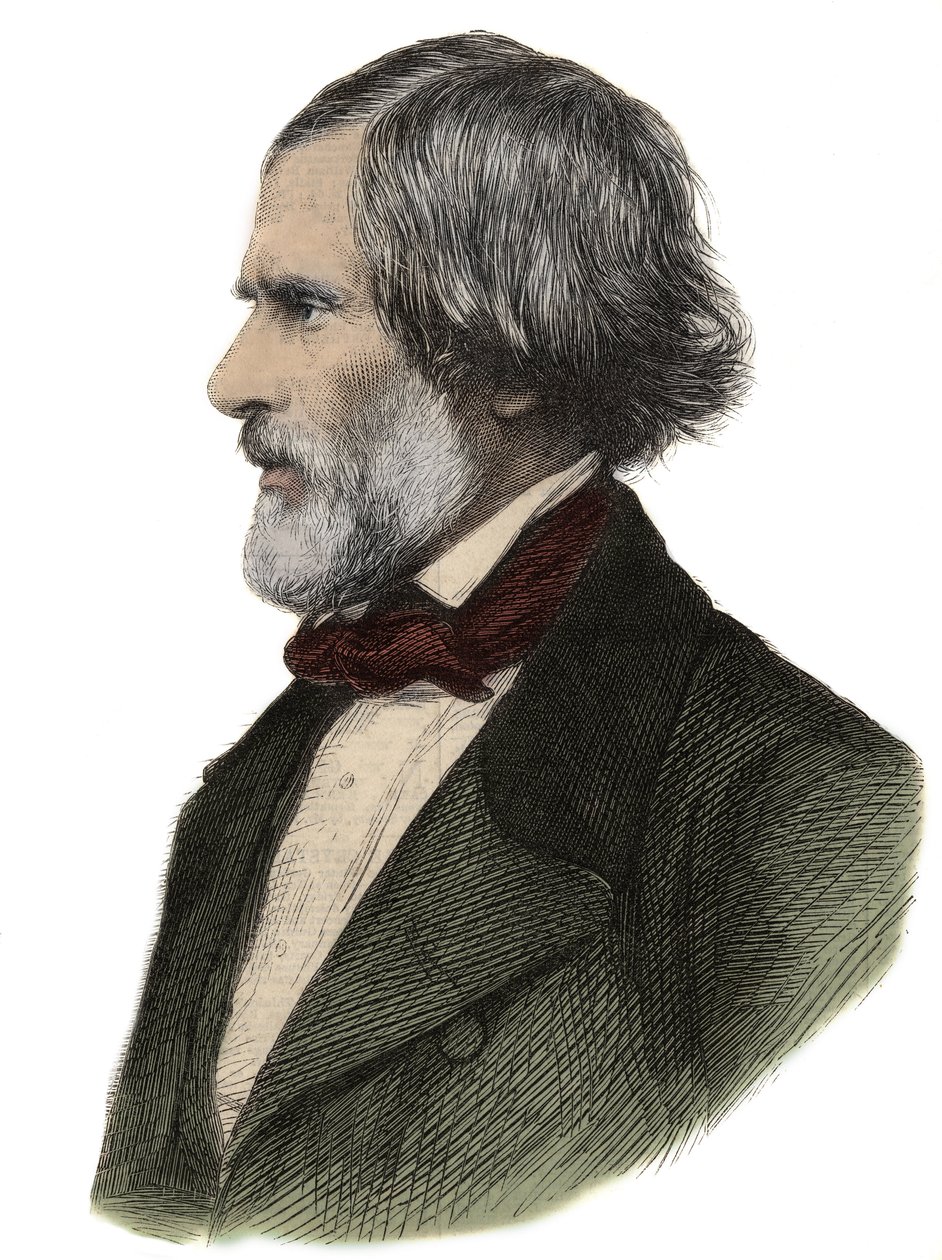 Portret Johna Gibsona (1790-1866), angielskiego rzeźbiarza - John Gibson, brytyjski rzeźbiarz autorstwa Unknown artist