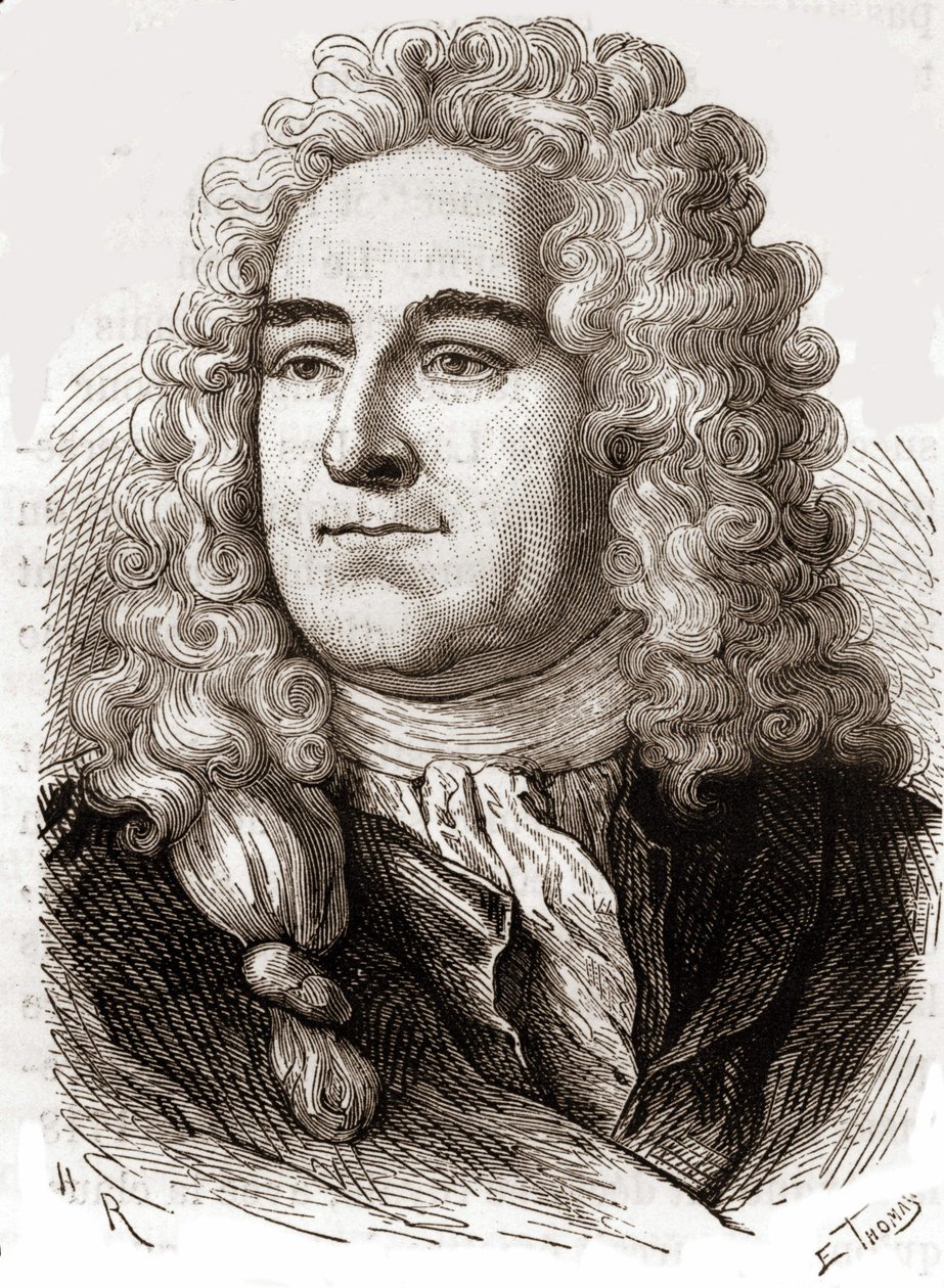 Portret Johna Law (1671-1729), Scottish Financial, który spowodował bankructwo w 1720 roku (zdarzenie Quincampoix Street) autorstwa Unknown artist