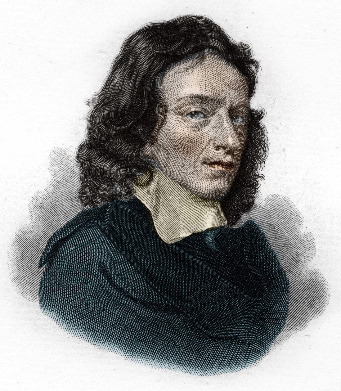 Portret Johna Miltona, angielskiego poety i eseisty (1608-1674) autorstwa Unknown artist