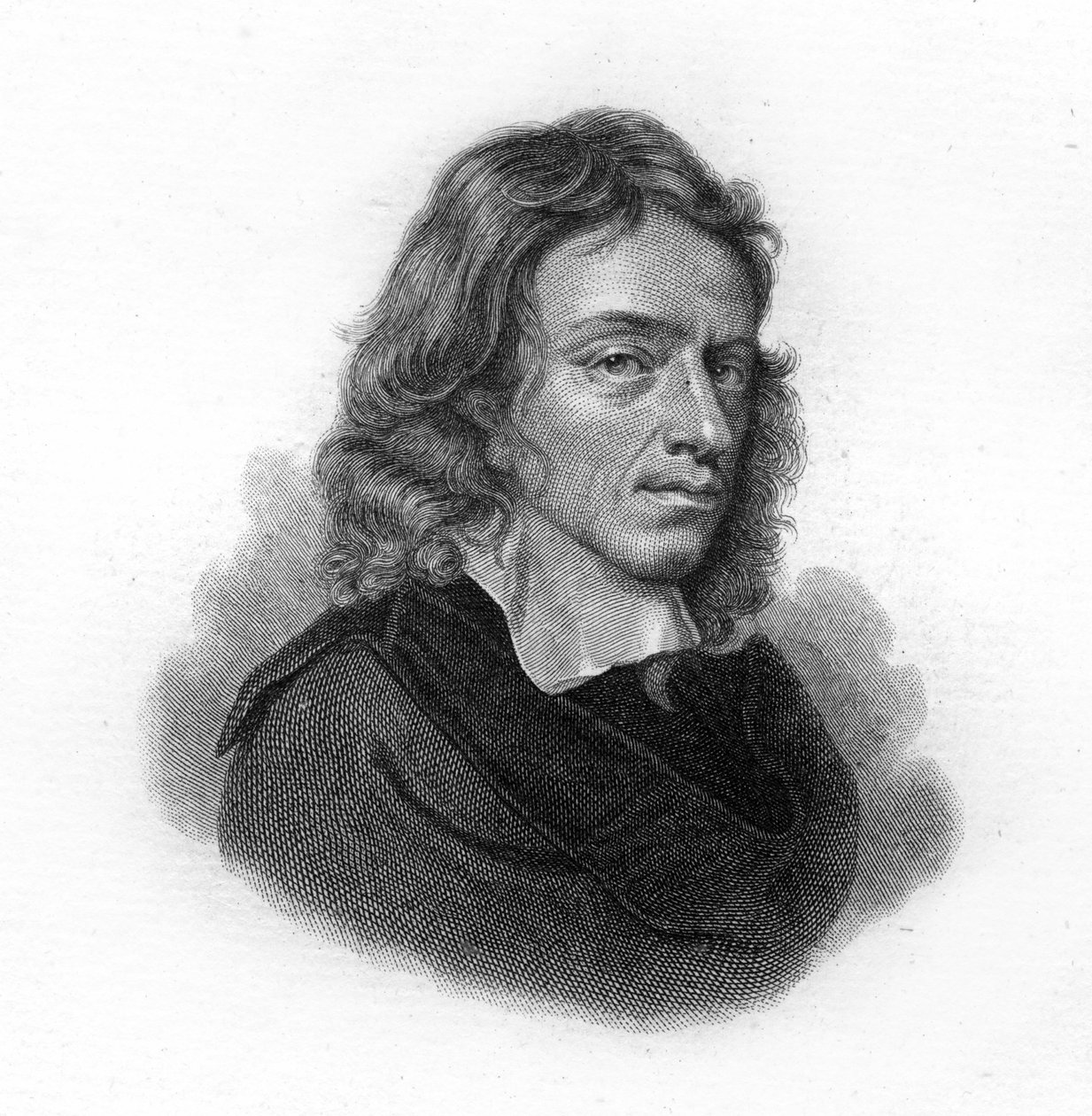 Portret Johna Miltona, angielskiego poety i eseisty (1608-1674) autorstwa Unknown artist