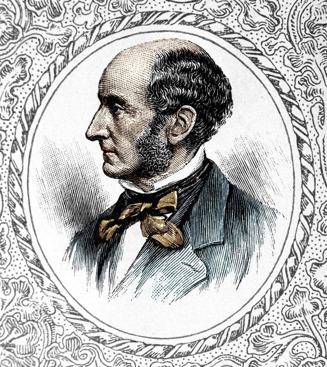 Portret Johna Stuarta Milla. brytyjski filozof i ekonomista 1806-1873 autorstwa Unknown artist