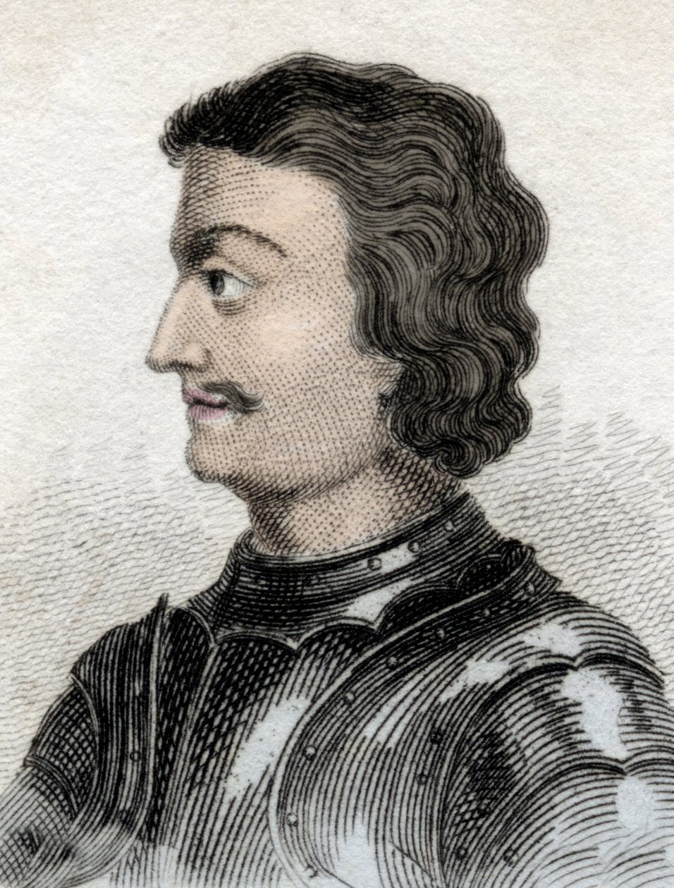 Portret Jana ze Szkocji lub Jana z Balliol (ok. 1248-ok. 1315), króla Szkocji. Rycina XIX wieku. autorstwa Unknown artist