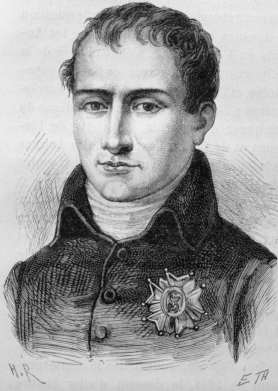 Portret Józefa Bonaparte (1768 - 1844). Rycina z końca XIX wieku w „Histoire de France” H. Martina. autorstwa Unknown artist