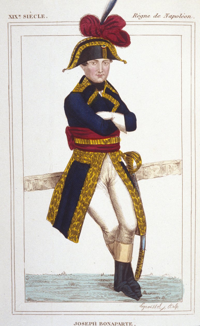 Portret Józefa Bonaparte (1768 - 1844), brata Napoleona I ryciny z 1830 r. autorstwa Unknown artist