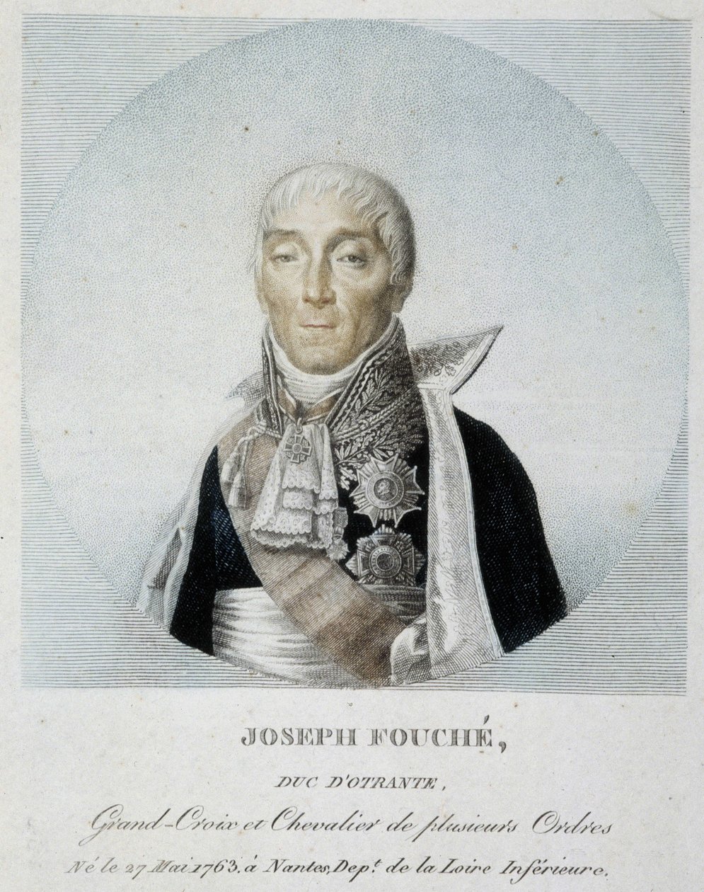 Portret Józefa Fouché, księcia Otranto, Wielkiego Krzyża i Kawalera kilku orderów autorstwa Unknown artist