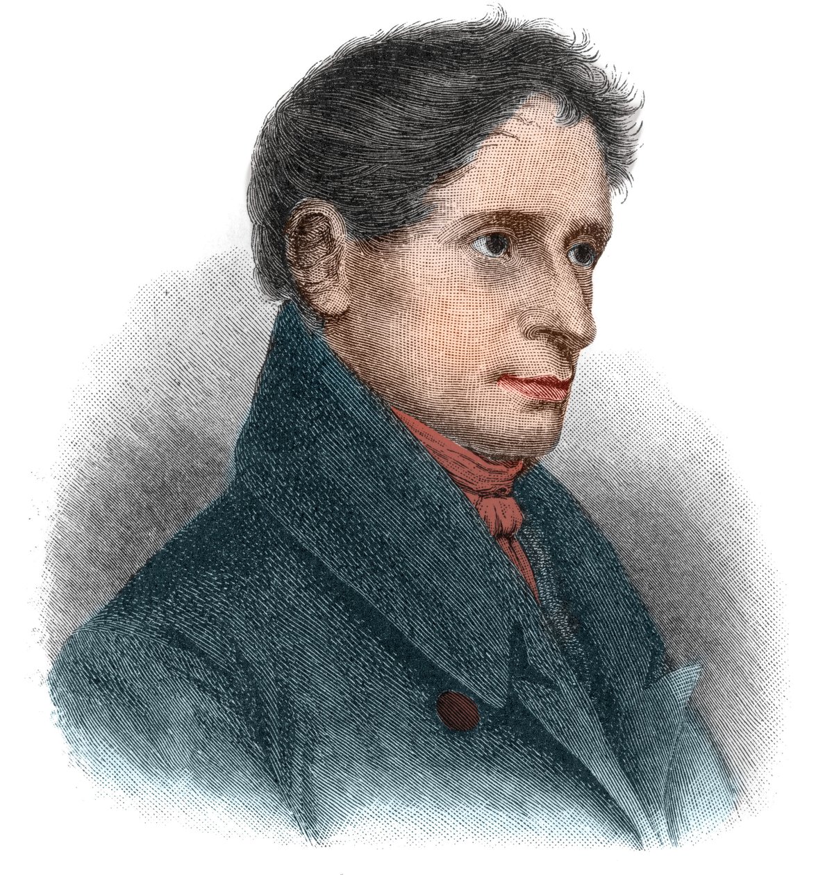 Portret Josepha Karla Benedykta von Eichendorffa (1788-1857) niemieckiego poety i powieściopisarza. autorstwa Unknown artist