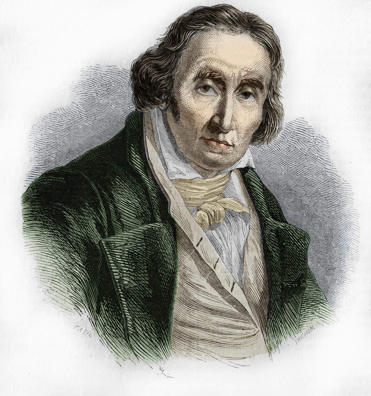 Portret Josepha Marie Jacquard (1752-1834), francuskiego mechanika, wynalazcy krosna. autorstwa Unknown artist
