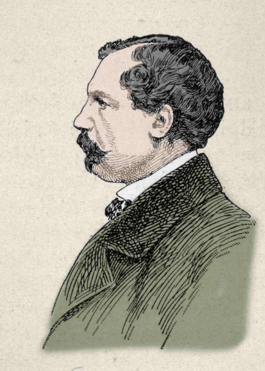 Portret Julesa de Goncourta (1830-1870), francuskiego pisarza. autorstwa Unknown artist