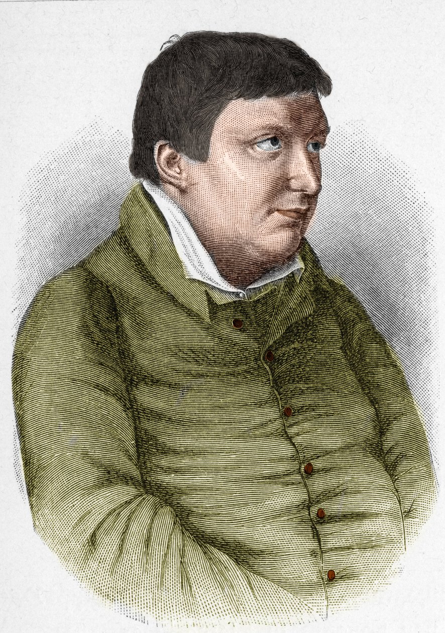 Portret Karla Wilhelma Friedricha von Schlegla (1772-1829) niemieckiego filozofa, krytyka i pisarza ruchu romantycznego autorstwa Unknown artist