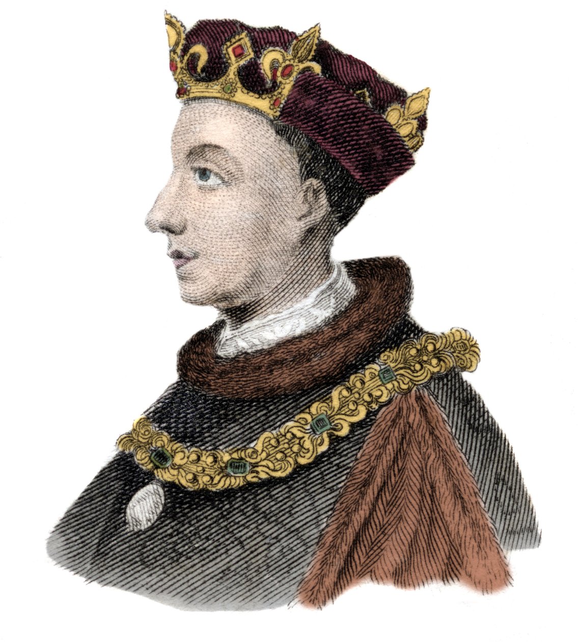 Portret króla Anglii Henryka V (1387-1422). autorstwa Unknown artist