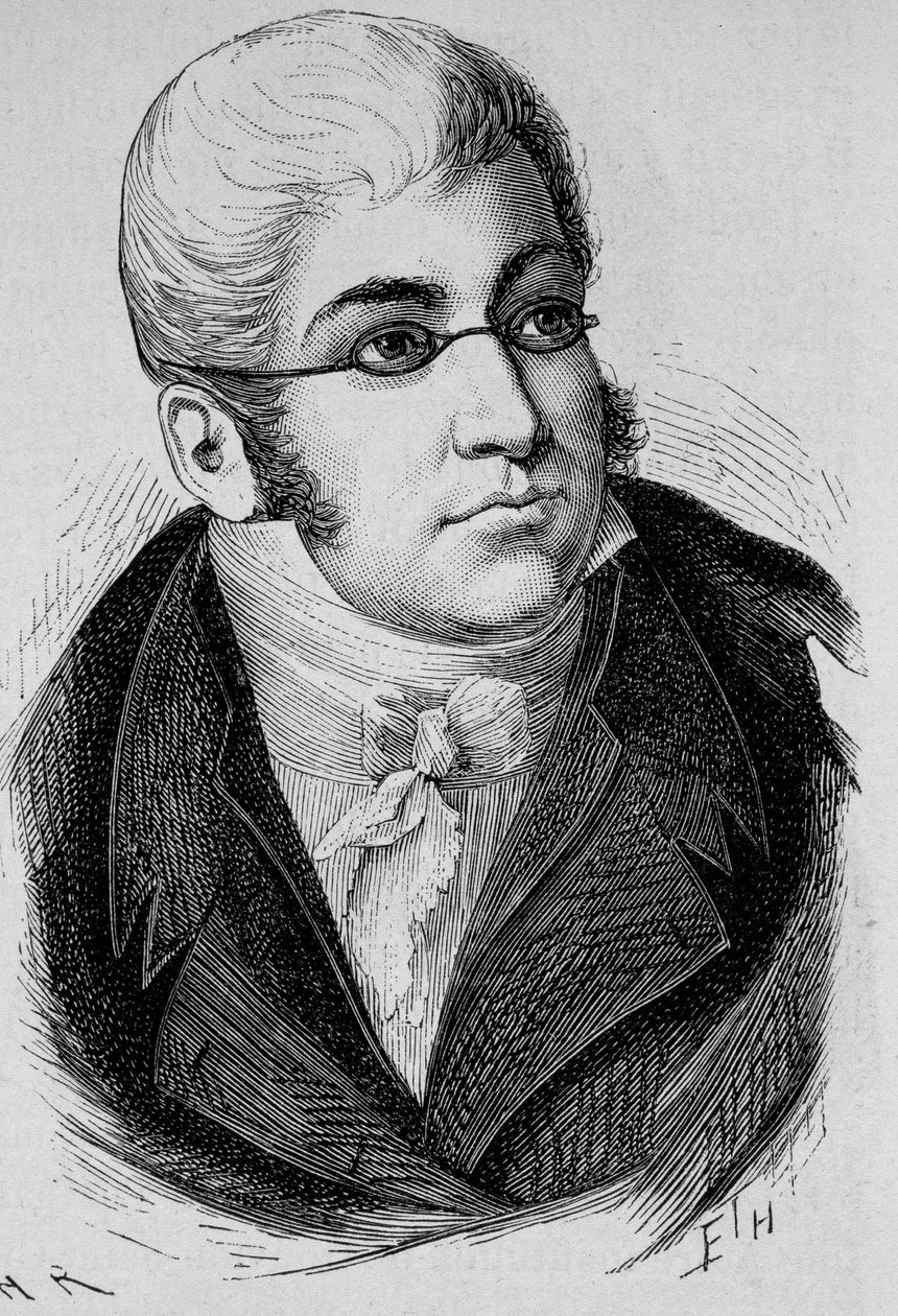 Portret La Romiguière. Rycina z końca XIX wieku w „Histoire de France” H. Martina. autorstwa Unknown artist