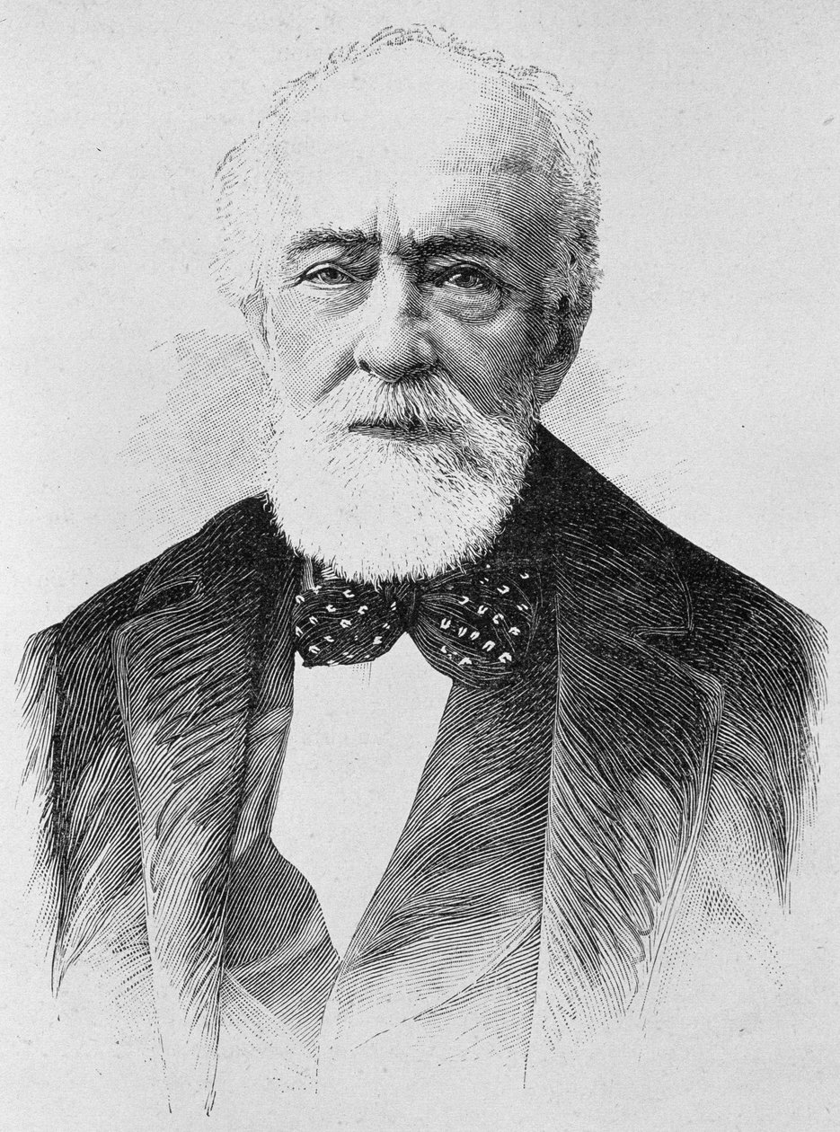 Portret Lajosa Kossutha (1802 - 1894). Rycina z końca XIX wieku w „Histoire de France” H. Martina. autorstwa Unknown artist