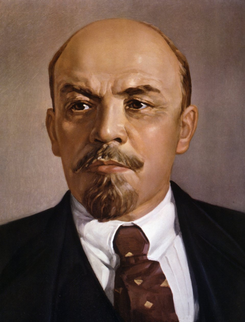 Portret Lenina. Anonimowy obraz, XX wiek. autorstwa Unknown Artist