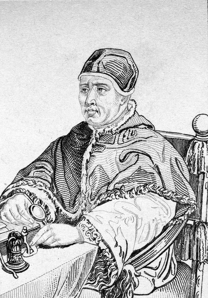 Portret Leona X (Jana Medyceuszy) (1475-1521), 215 papieża (1513-1521). autorstwa Unknown artist