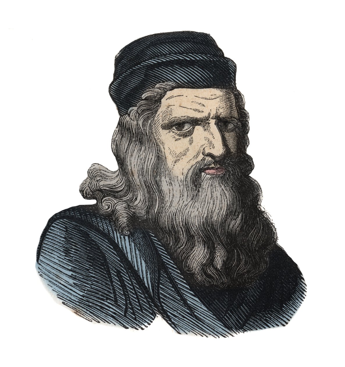 Portret Leonarda da Vinci (1452-1519). autorstwa Unknown artist