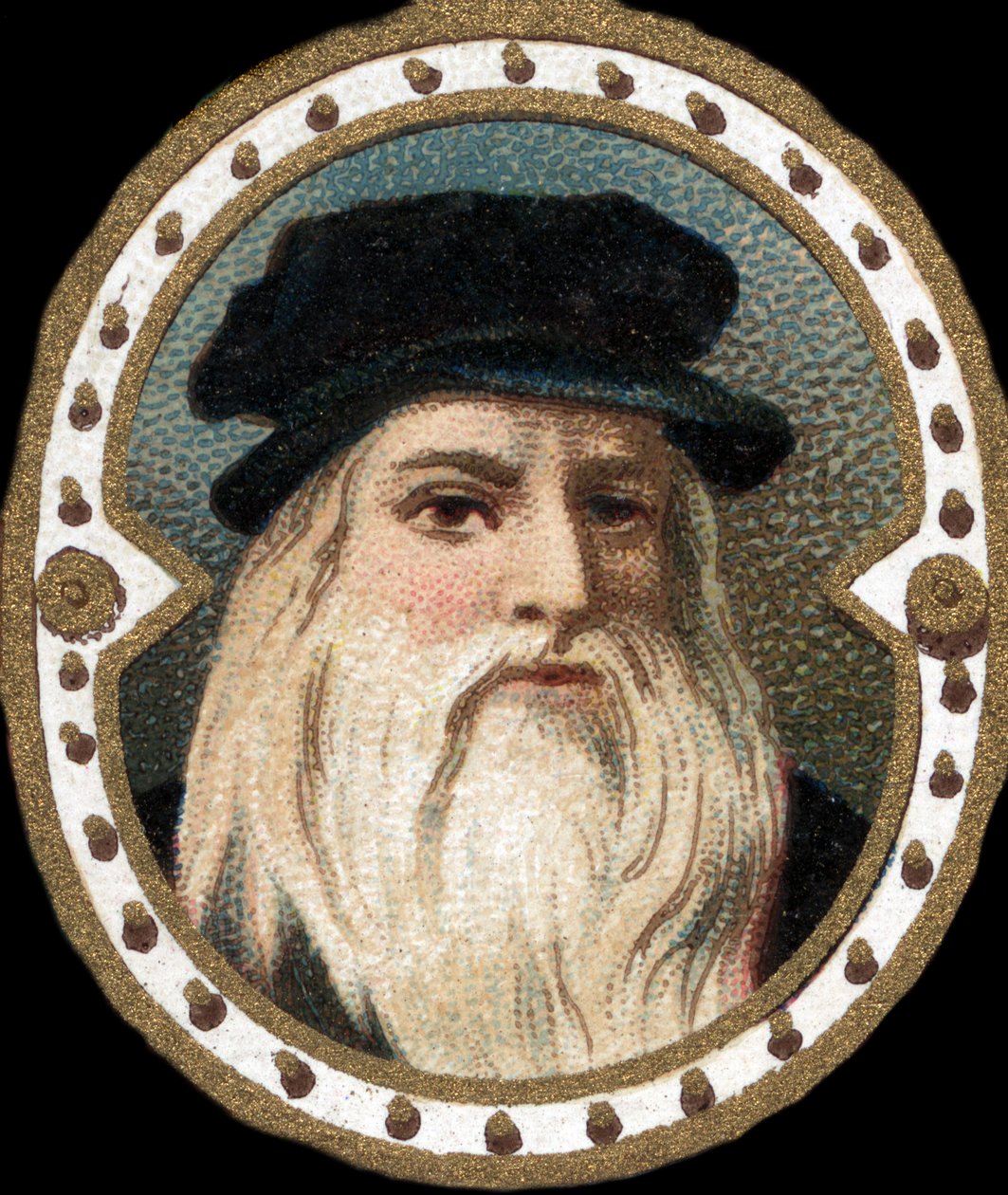 Portret Leonarda da Vinci (1452 - 1519) (Leonardo da Vinci). autorstwa Unknown artist