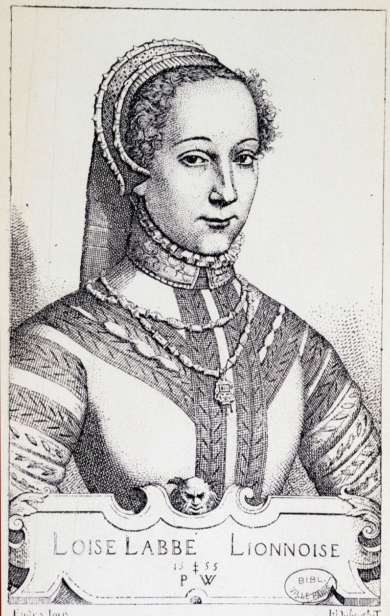Portret Loise Labbé autorstwa Unknown artist