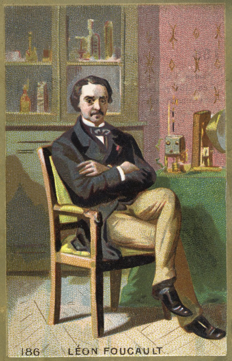 Portret Léona Foucaulta (1819-1868), francuskiego fizyka. autorstwa Unknown artist