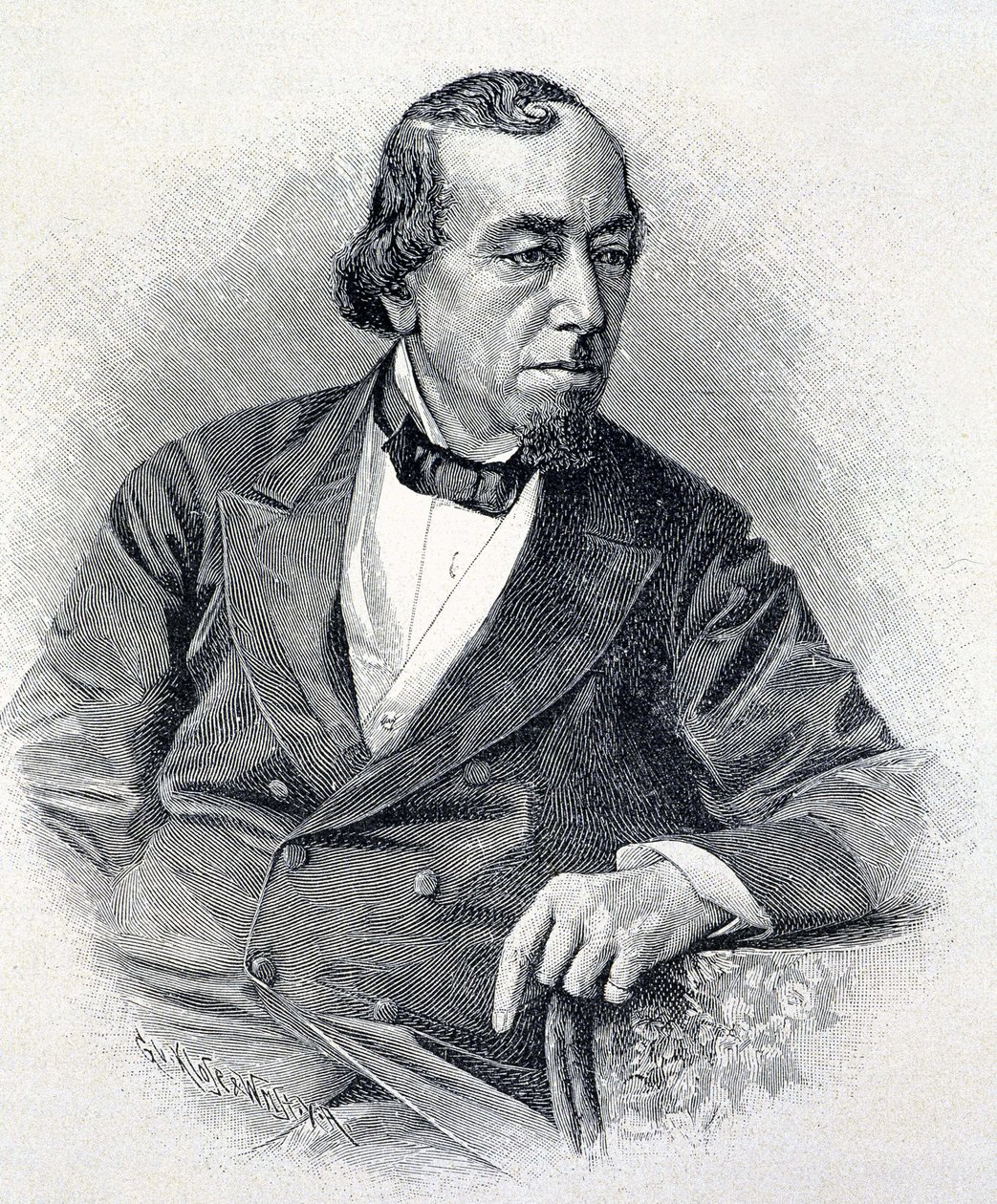 Portret lorda Beaconsfielda, Benjamina Disraeli autorstwa Unknown artist