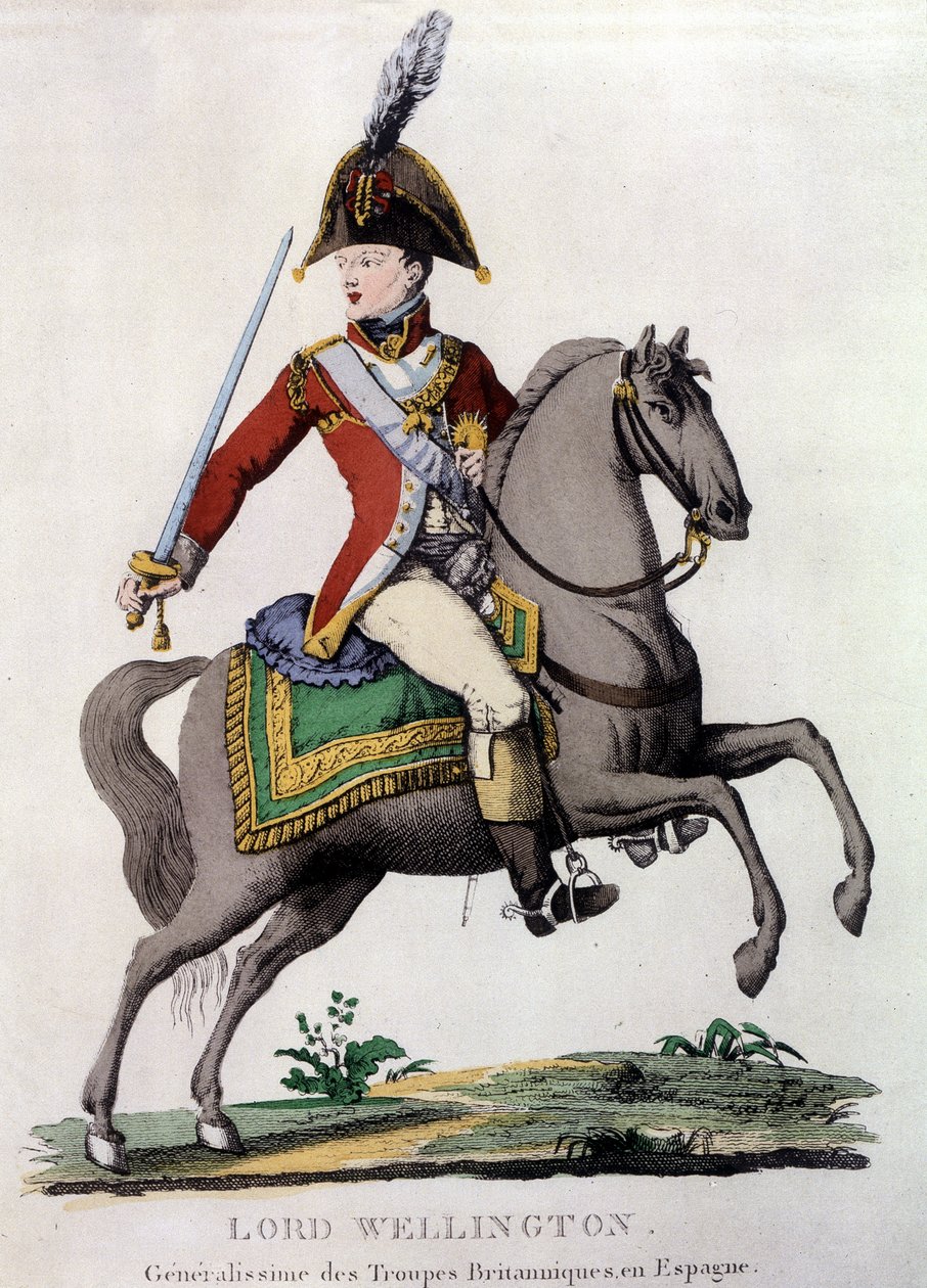 Portret Lorda Wellingtona (1769 - 1852), generała wojsk brytyjskich w Hiszpanii. autorstwa Unknown artist