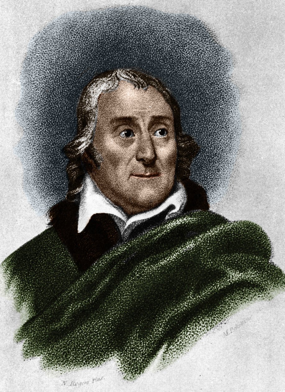 Portret Lorenzo da Ponte (1749-1838) librecisty i włoskiego pisarza pochodzenia żydowskiego. autorstwa Unknown artist