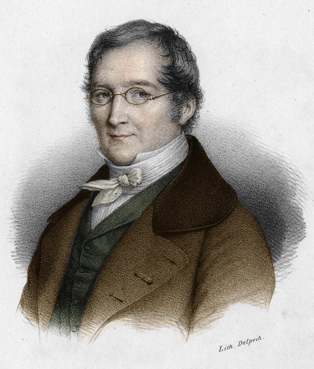 Portret Louisa-Josepha Gay-Lussaca (Louis Joseph Gay Lussac) (1778-1850), francuskiego fizyka i chemika. Rycina XIX wieku. autorstwa Unknown artist