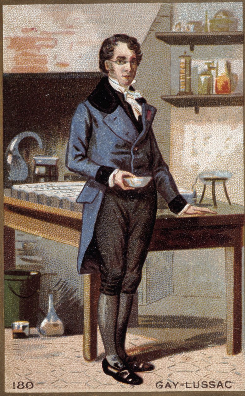 Portret Louis-Joseph Gay-Lussac (Louis Joseph Gay Lussac) (1778 - 1850), francuski fizyk i chemik. autorstwa Unknown artist