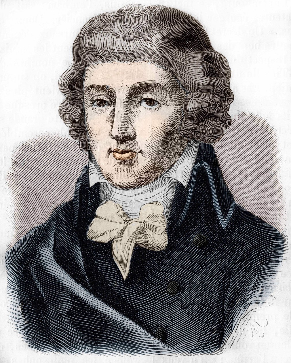 Portret Louis Antoine Saint - Just (Saint-Just) (1767-1794), polityk francuski. autorstwa Unknown artist