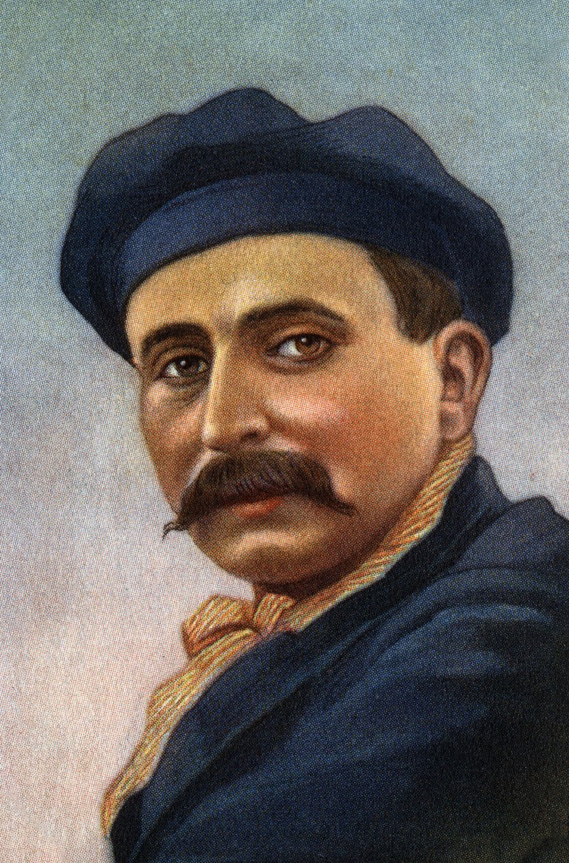 Portret Louisa Bleriota (1872-1936), francuskiego lotnika i przemysłowca. autorstwa Unknown Artist