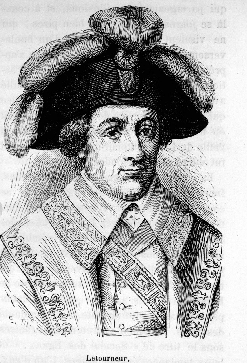 Portret Louis Francois Letourneur (1751-1817), polityk francuski. autorstwa Unknown artist