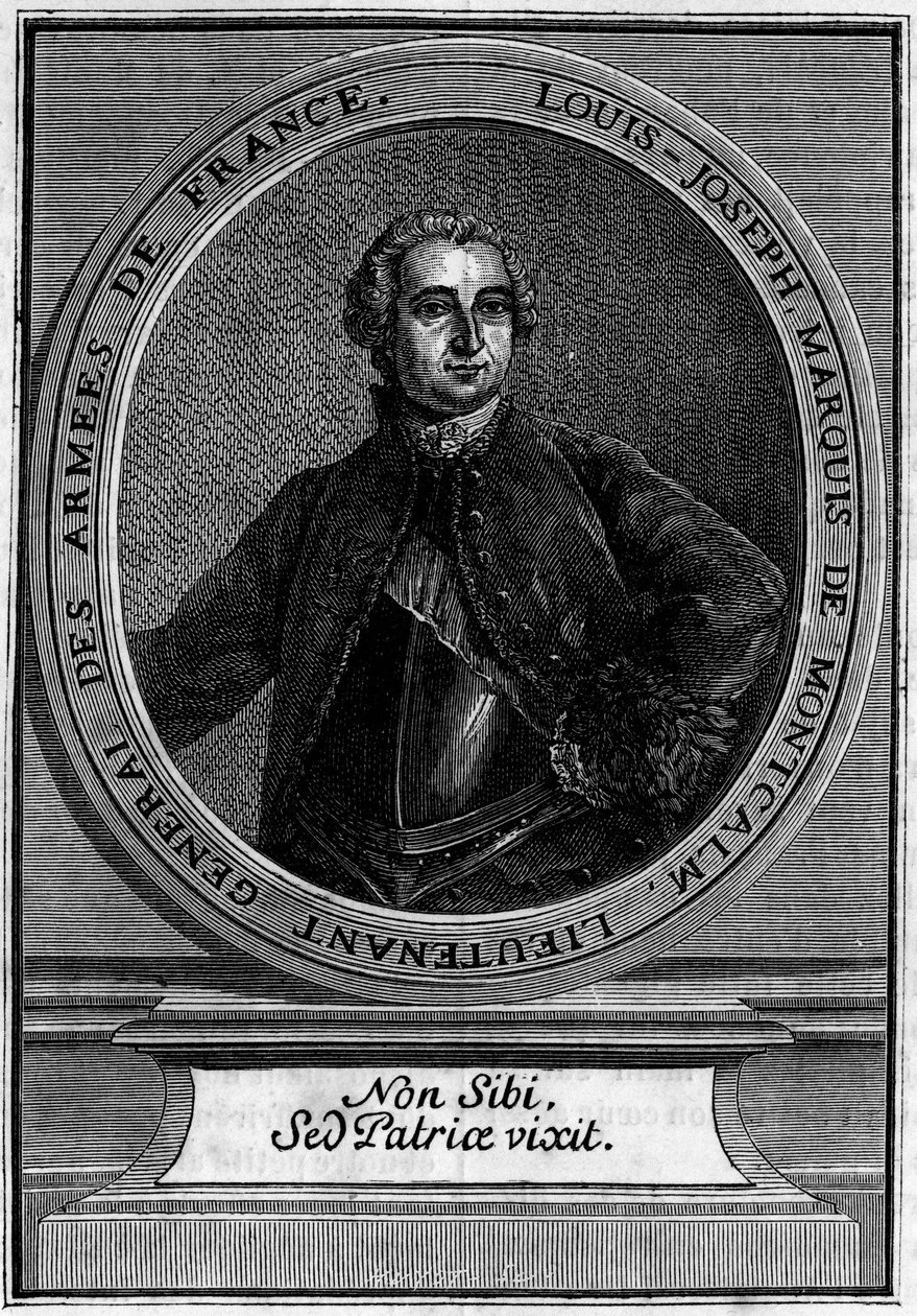 Portret Louisa Josepha markiza de Montcalm (1712-1759), generała porucznika Armii Francji, słynącego z podboju Quebecu. autorstwa Unknown artist