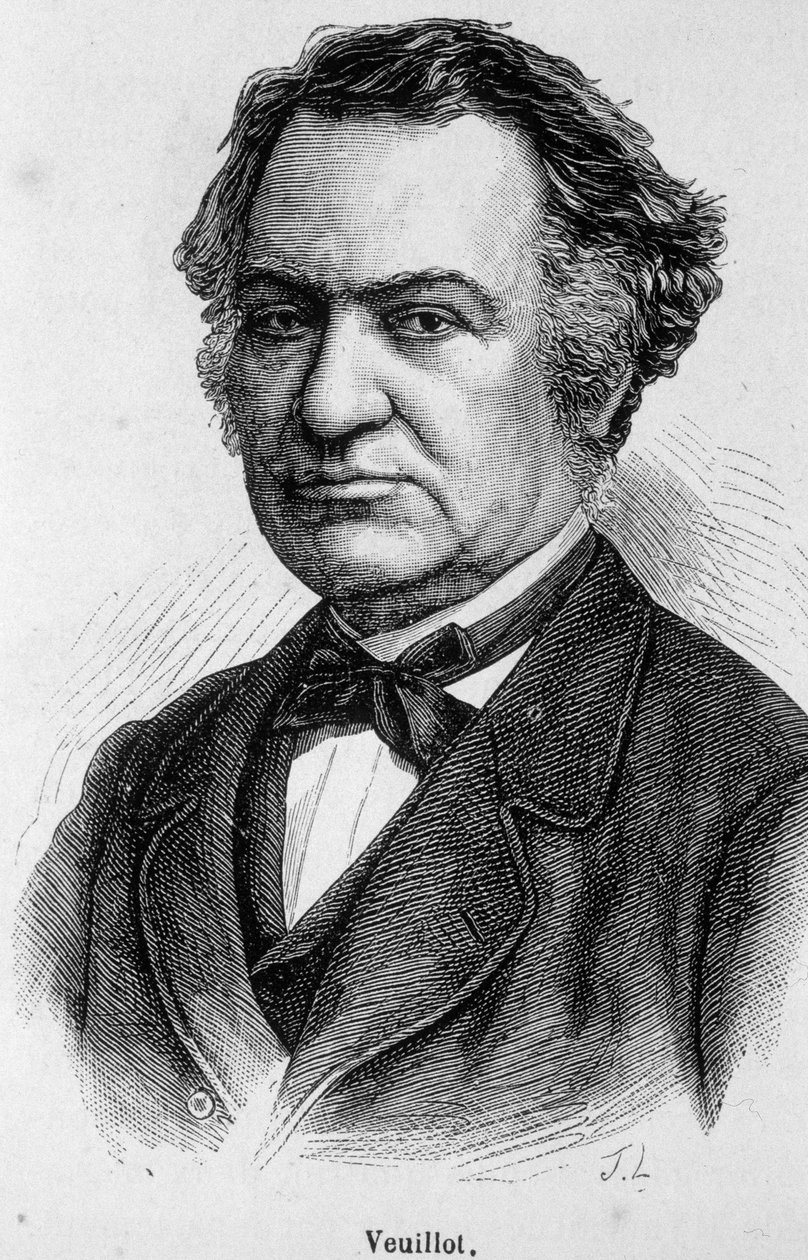 Portret Louisa Veuillota, francuskiego dziennikarza katolickiego (1813-1883), współpracownika i redaktora „L