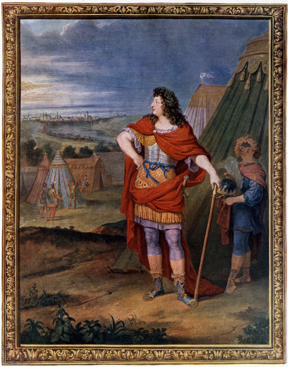 Portret Ludwika XIV przebranego za cesarza rzymskiego. autorstwa Unknown artist