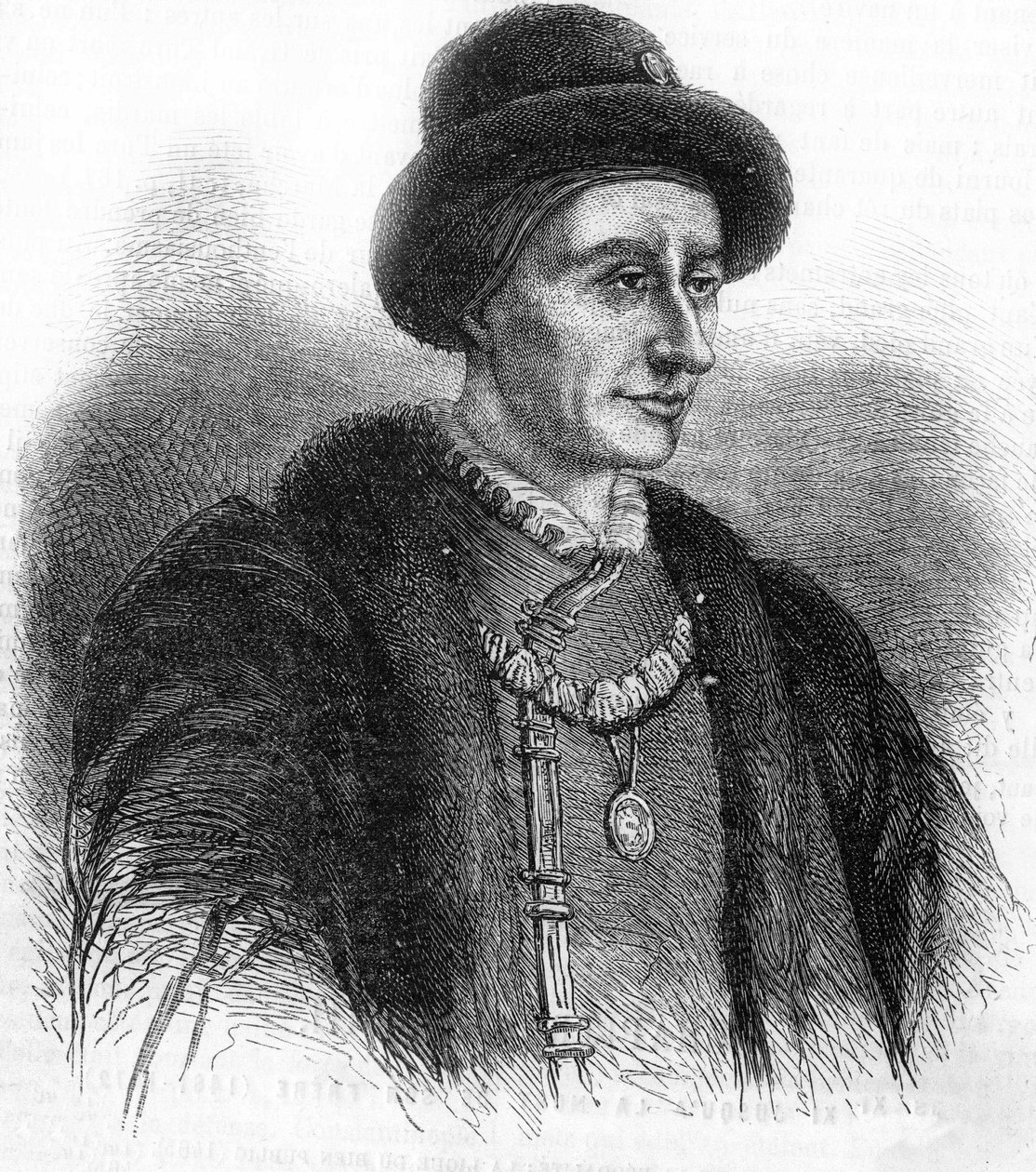 Portret Ludwika XI (1423-1483), króla Francji. autorstwa Unknown artist