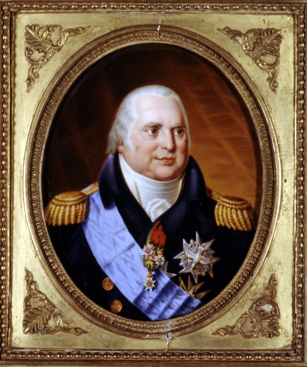 Portret Ludwika XVIII (1755 - 1824). Obraz. Prywatne Dz. autorstwa Unknown artist