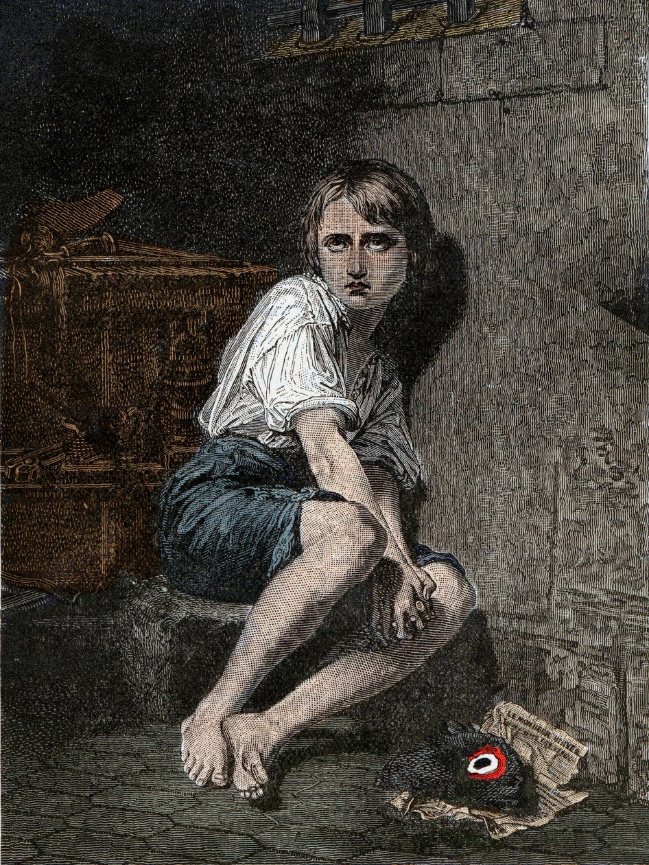 Portret Ludwika XVII (1785-1795) w więzieniu świątynnym, Paryż” autorstwa Unknown artist