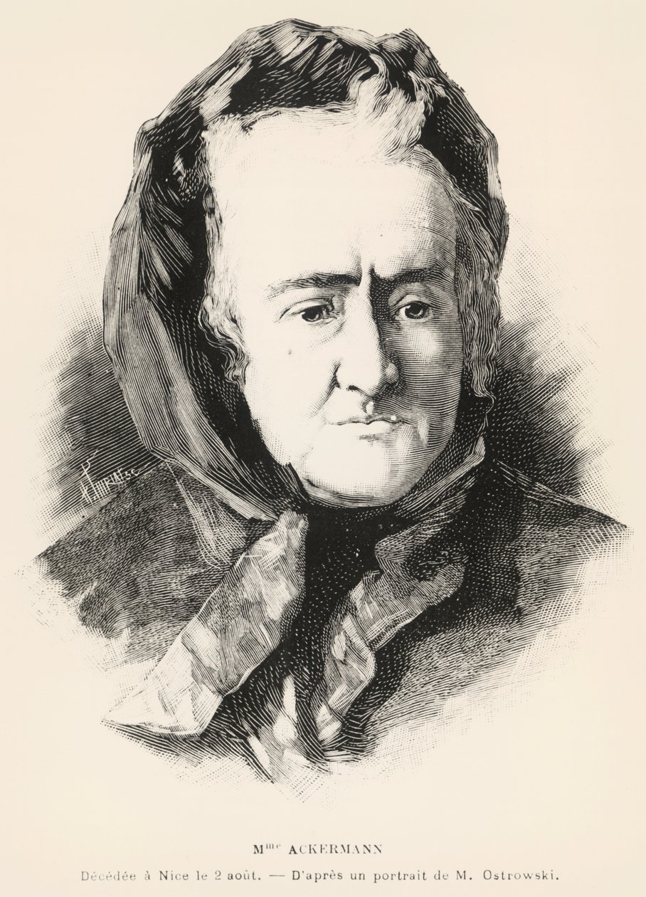 Portret Louise-Victorine Ackermann autorstwa Unknown artist