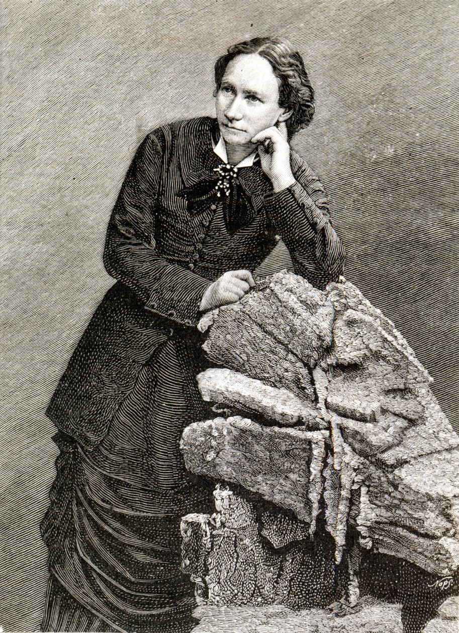 Portret Louise Michel (1830 - 1905) podczas jej deportacji do Nouméa w Nowej Kaledonii. 1873-1880. Rytownictwo. autorstwa Unknown artist