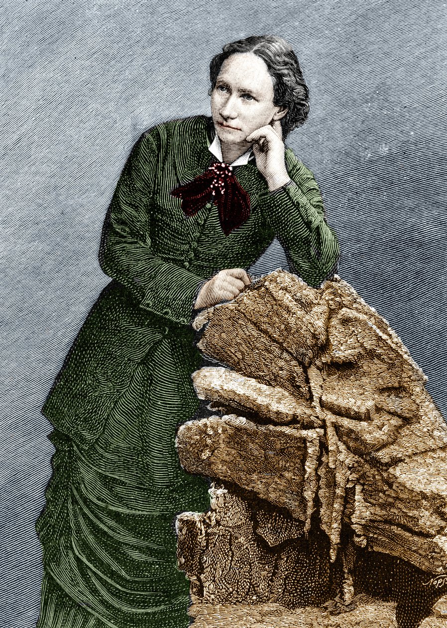 Portret Louise Michel (1830 - 1905) podczas jej deportacji do Noumea w Nowej Kaledonii. 1873-1880. autorstwa Unknown artist