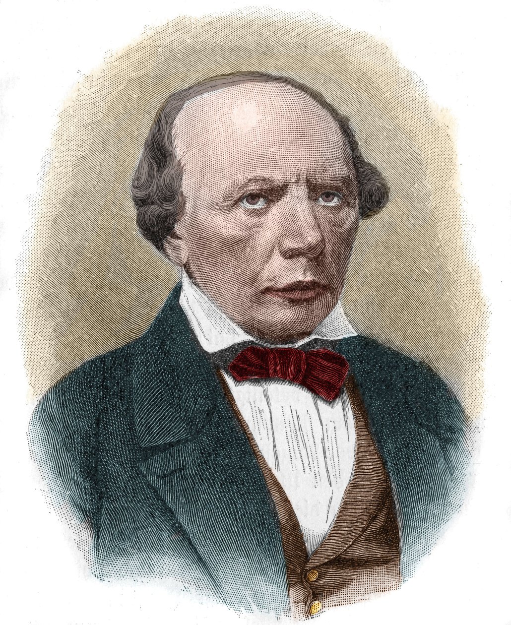 Portret Ludwiga Uhlanda (1787-1862), niemieckiego poety romantycznego. autorstwa Unknown artist