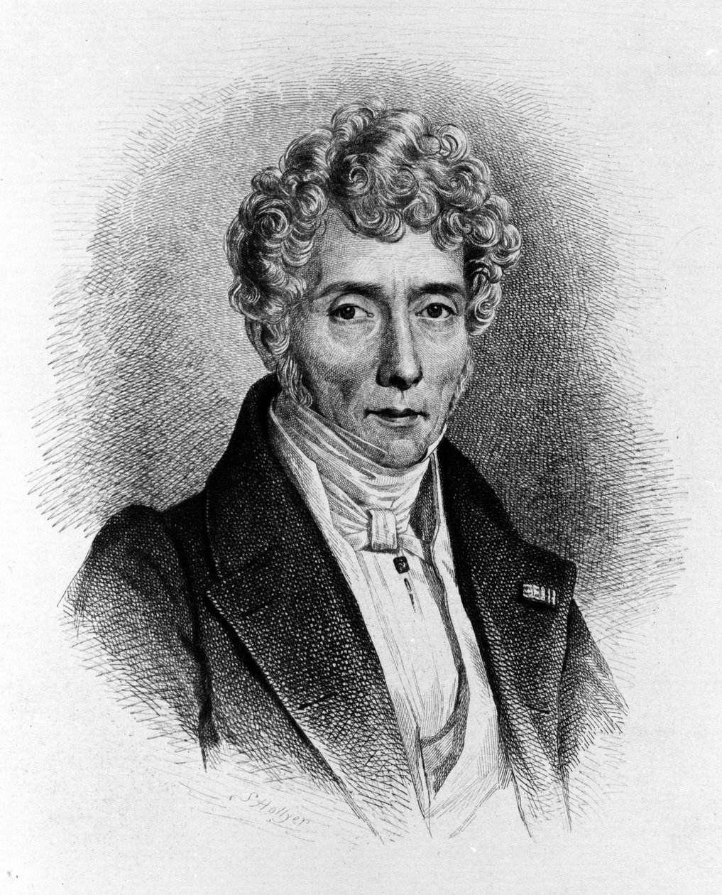 Portret Luigiego Cherubiniego (1760-1842), włoskiego kompozytora. autorstwa Unknown artist