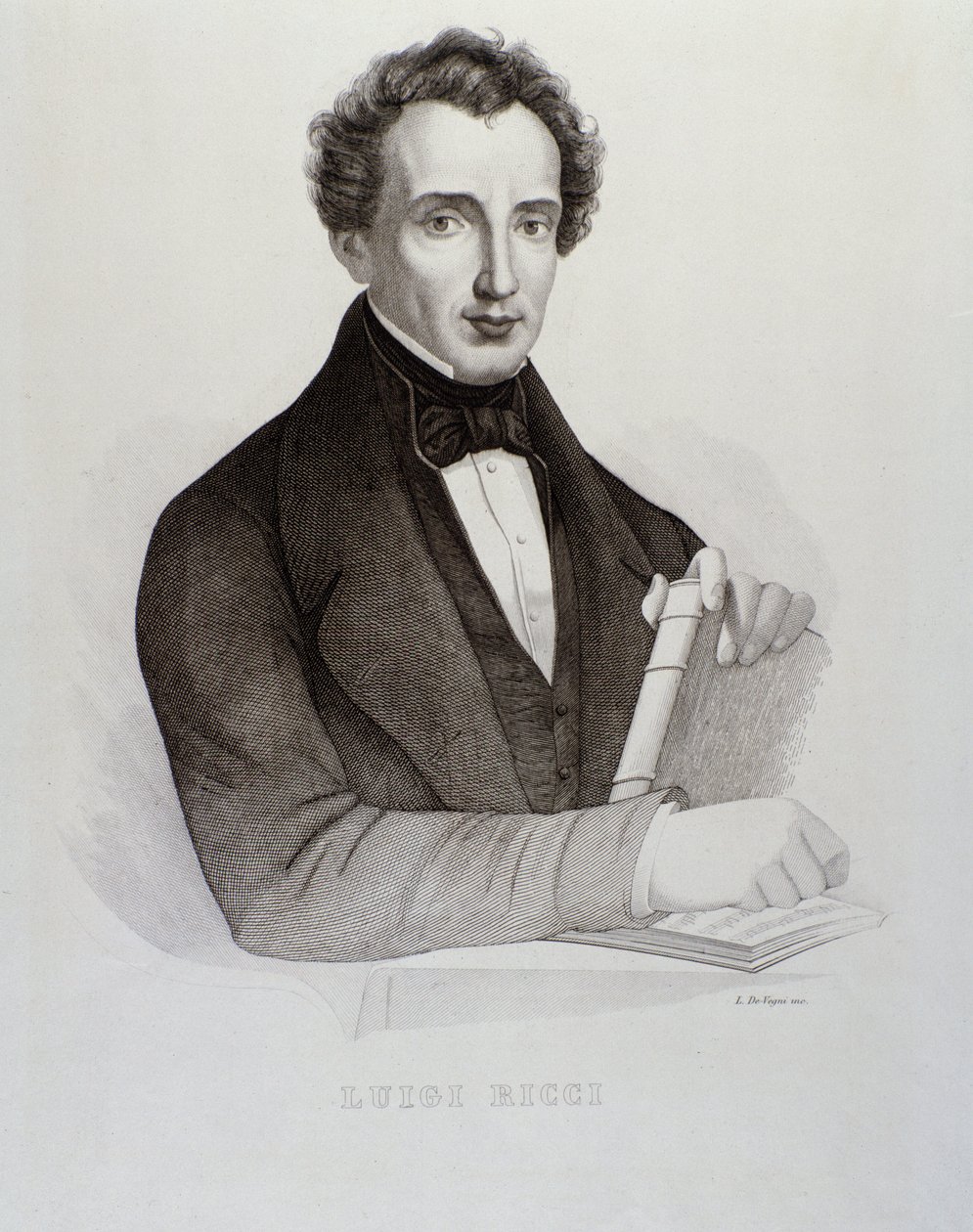 Portret Luigiego Ricciego (rycina autorstwa Unknown artist