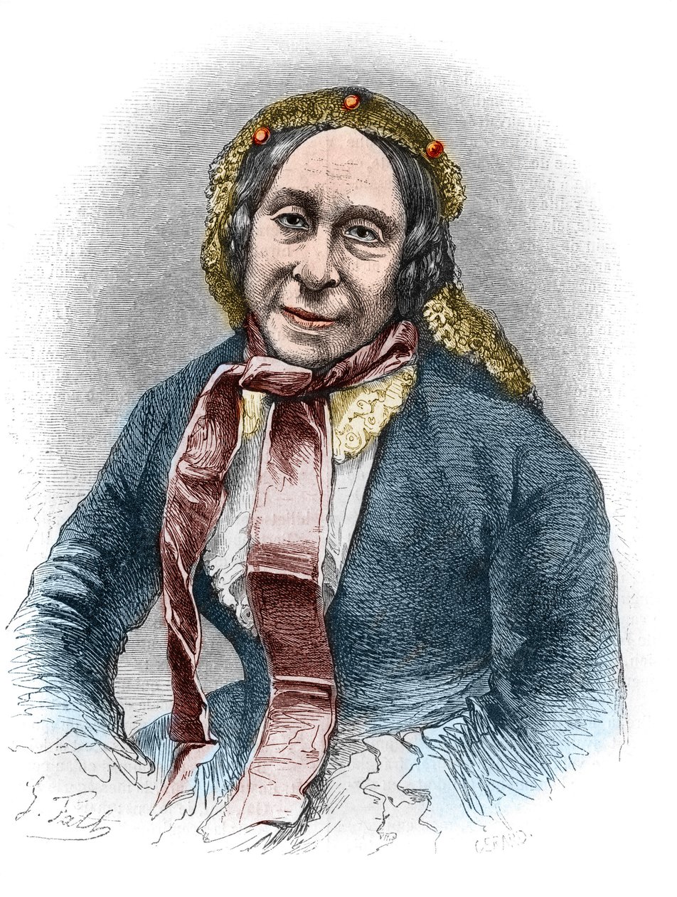 Portret Madame Desbordes Valmore (Marceline Felicite Josephine Desbordes-Valmore autorstwa Unknown artist